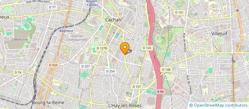 localisation de l'entreprise WEMY à CACHAN