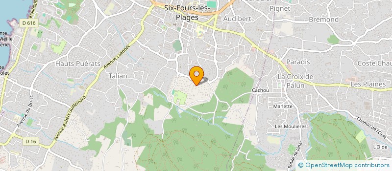 localisation de l'entreprise WENDESIGN à SIX-FOURS-LES-PLAGES