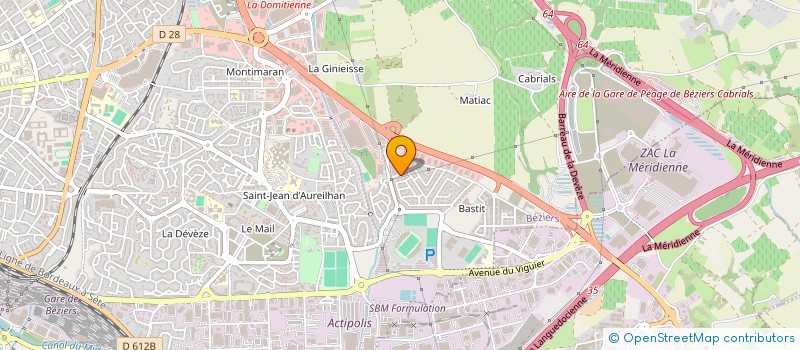 localisation de l'entreprise WENDIE à BEZIERS