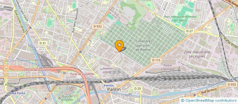 localisation de l'entreprise WENDY ANDREU DESIGN  PANTIN