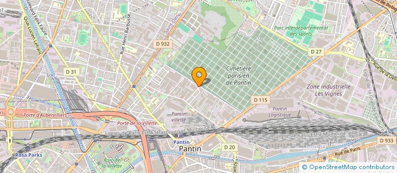 localisation de l'entreprise WENDY ANDREU STUDIO  PANTIN