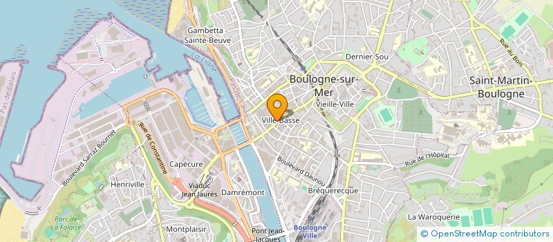 localisation de l'entreprise WENDY BIJOUX à BOULOGNE-SUR-MER