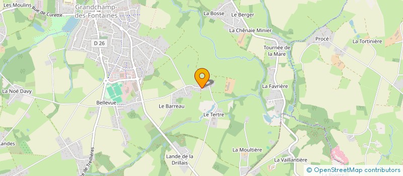 localisation de l'entreprise WENDY DIARD HYPNOTHERAPEUTE  GRANDCHAMP-DES-FONTAINES