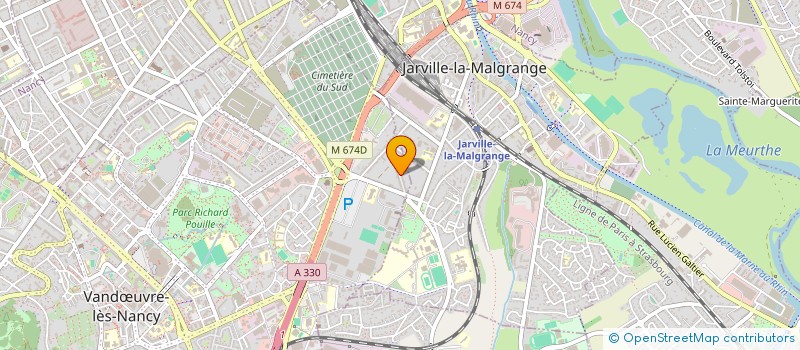 localisation de l'entreprise WENDY HOUSE à VANDŒUVRE-LES-NANCY
