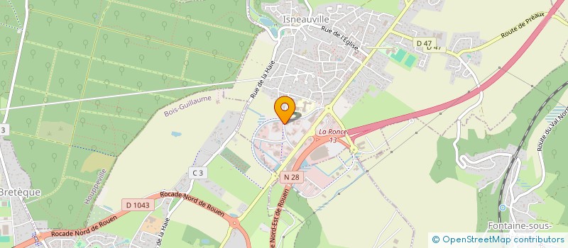localisation de l'entreprise WENEGOCE à ISNEAUVILLE