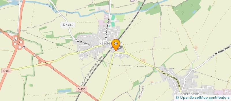 localisation de l'entreprise WENELEC DU HAUT RHIN à ENSISHEIM