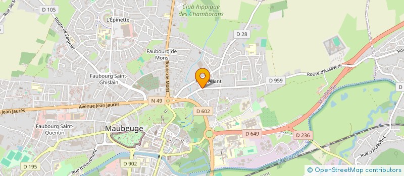 localisation de l'entreprise WENFAN à MAUBEUGE