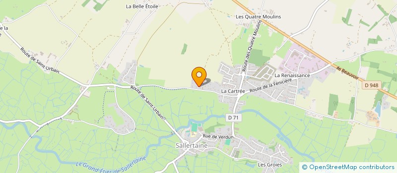 localisation de l'entreprise WENOPLAST à SALLERTAINE