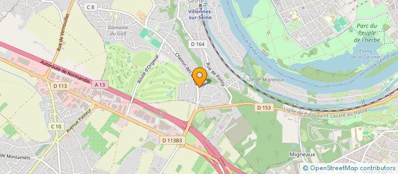 localisation de l'entreprise WENOVEN à VILLENNES-SUR-SEINE