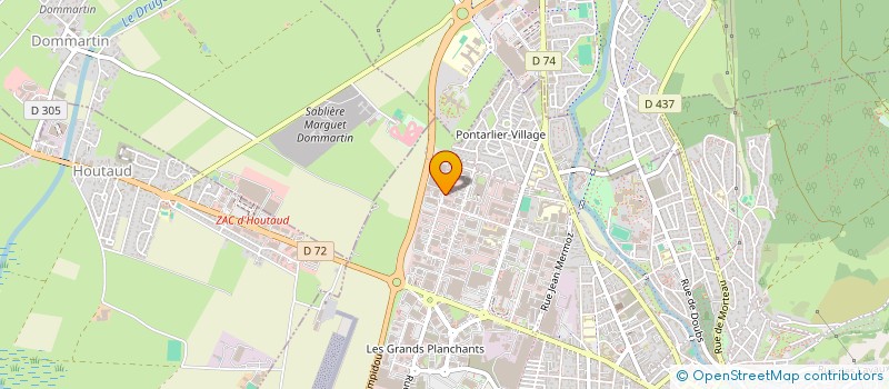 localisation de l'entreprise WENTA IMMO à PONTARLIER
