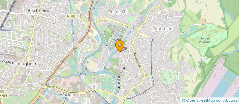 localisation de l'entreprise WENTZINGER HOLDING à STRASBOURG