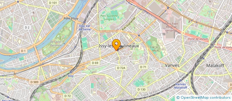 localisation de l'entreprise WEOZ à ISSY-LES-MOULINEAUX