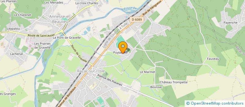 localisation de l'entreprise WEP  RAZAC-SUR-L'ISLE