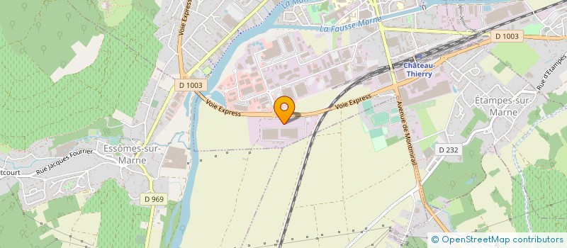 localisation de l'entreprise WEPA GREENFIELD à CHATEAU THIERRY