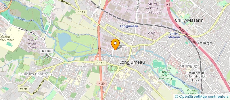 localisation de l'entreprise WEPADIS à LONGJUMEAU