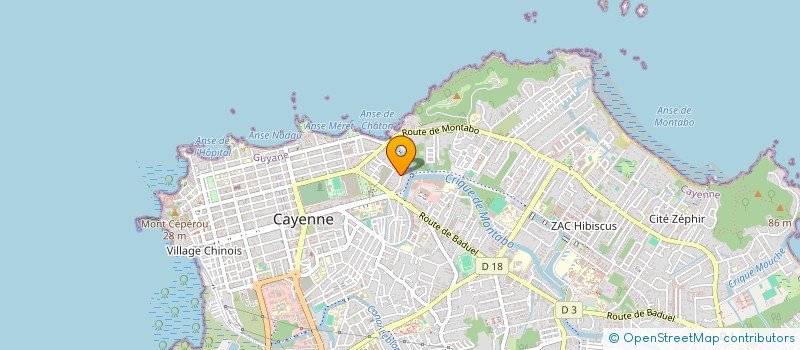 localisation de l'entreprise WEPHARMA ANTILLES GUYANE  CAYENNE