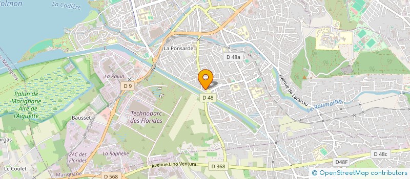 localisation de l'entreprise WEPOP à MARIGNANE