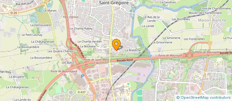 localisation de l'entreprise WEPREDIC  SAINT-GREGOIRE