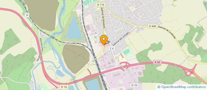 localisation de l'entreprise WERALU à DOMBASLE-SUR-MEURTHE