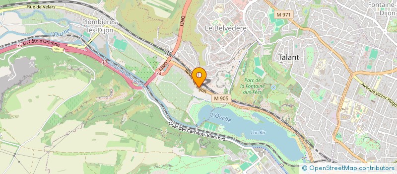 localisation de l'entreprise WERCO 1001  PLOMBIERES-LES-DIJON