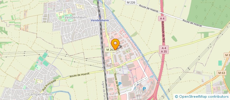 localisation de l'entreprise WERDE STRASBOURG à VENDENHEIM