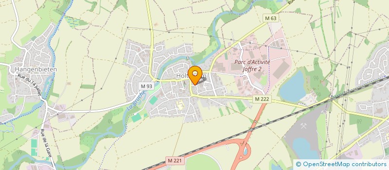 localisation de l'entreprise WERI-CHAUFFAGE à HOLTZHEIM