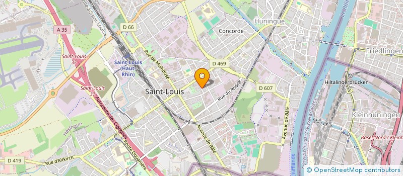 localisation de l'entreprise WERNER FREINER EURL  SAINT-LOUIS