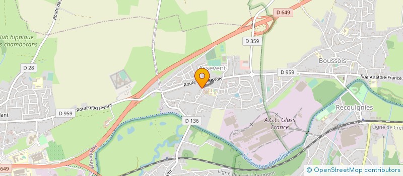 localisation de l'entreprise WERQUIN DESIGN  ASSEVENT