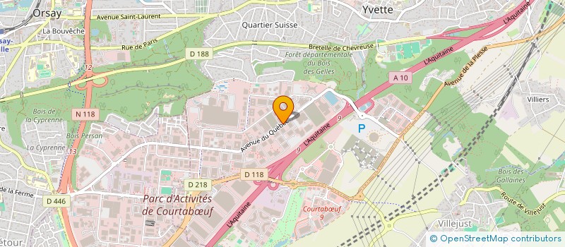 localisation de l'entreprise WERTH MESSTECHNIK FRANCE à VILLEBON-SUR-YVETTE
