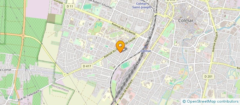 localisation de l'entreprise WESINA à COLMAR