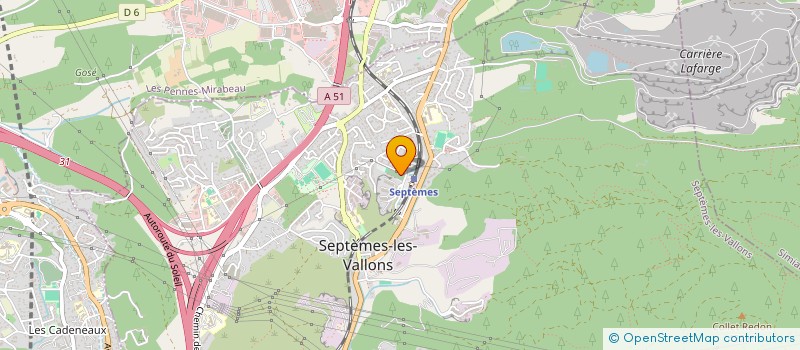 localisation de l'entreprise WESS-TRANSPORT à SEPTEMES LES VALLONS
