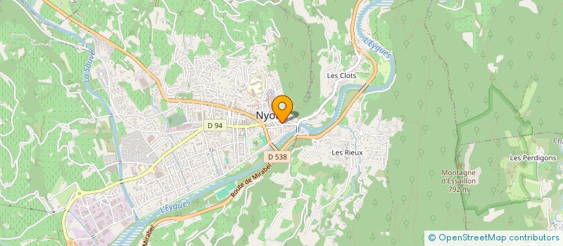 localisation de l'entreprise WESSAB à NYONS