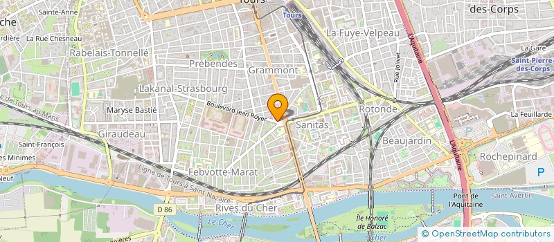 localisation de l'entreprise WEST  TOURS