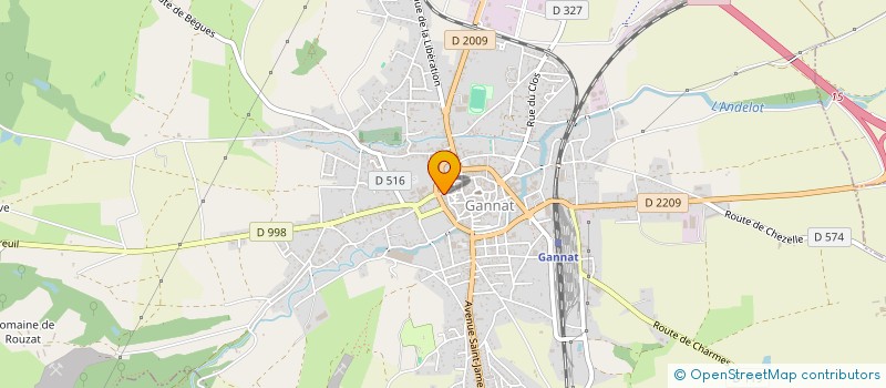 localisation de l'entreprise WEST à GANNAT