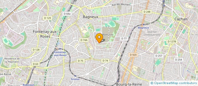 localisation de l'entreprise WEST à BAGNEUX