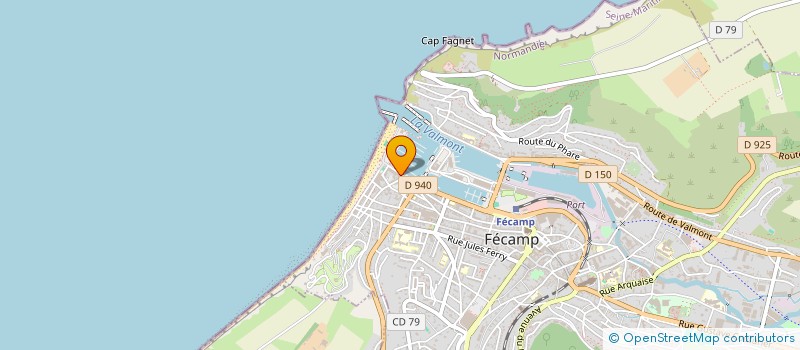 localisation de l'entreprise WEST ADVENTURE CONCEPT - W.A.C.  FECAMP