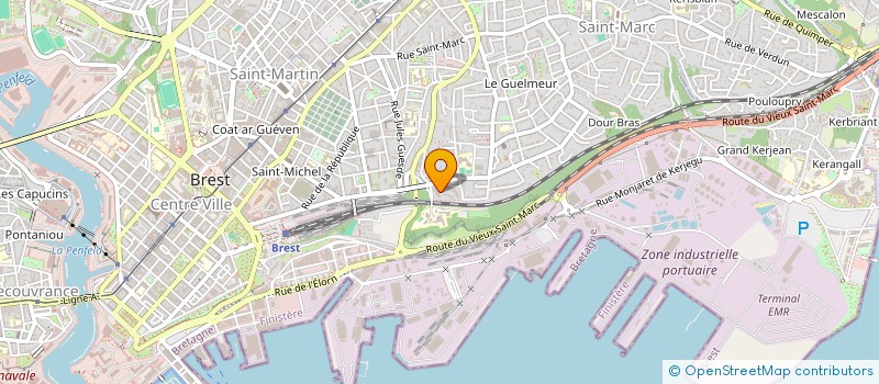 localisation de l'entreprise WEST-AERO à BREST