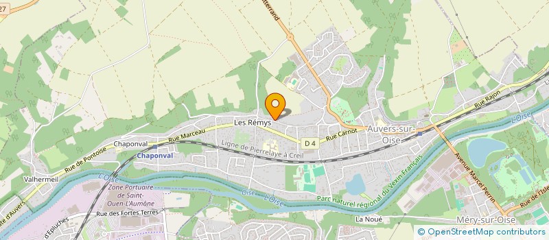 localisation de l'entreprise WEST- AF PRODUCTION à AUVERS SUR OISE