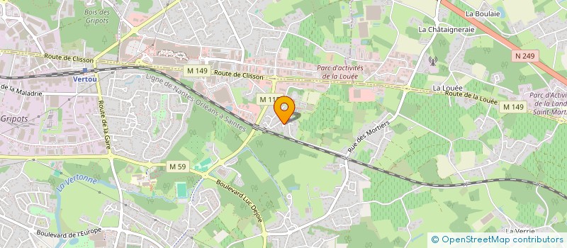 localisation de l'entreprise WEST BRASS BAND  VERTOU