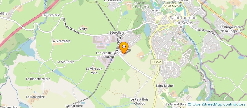 localisation de l'entreprise WEST CARGO à SAINT-LAURENT-SUR-SEVRE
