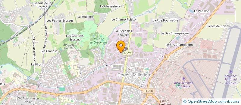 localisation de l'entreprise WEST CHEVAL TOURS  NOTRE-DAME-D'OE