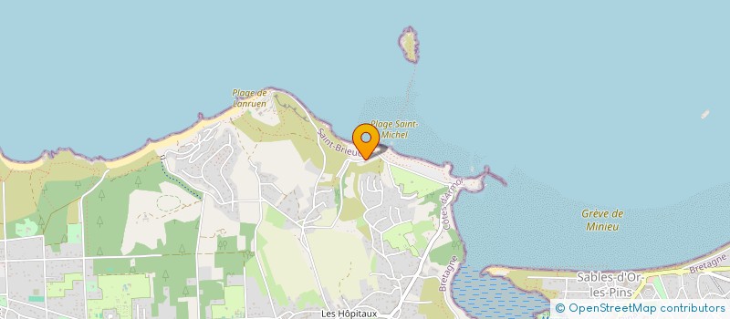 localisation de l'entreprise WEST COAST 22 à ERQUY