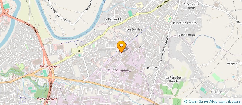 localisation de l'entreprise WEST COAST DEBOSSELAGE à ALBI