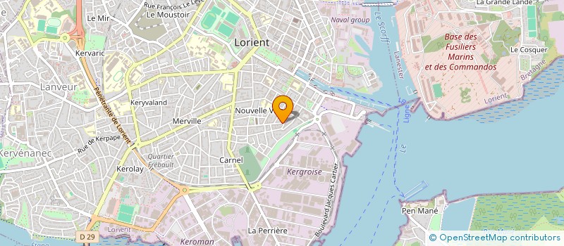 localisation de l'entreprise WEST COAST SAUVETAGE ET SECOURISME  LORIENT