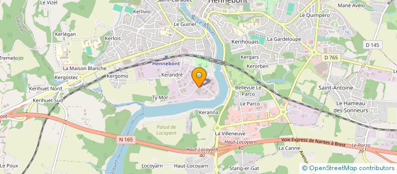 localisation de l'entreprise WEST COAT  HENNEBONT