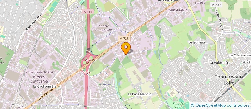 localisation de l'entreprise WEST DEVELOPPEMENT  SAINTE-LUCE-SUR-LOIRE