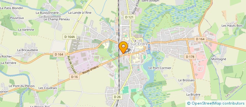 localisation de l'entreprise WEST EVASION à NORT-SUR-ERDRE