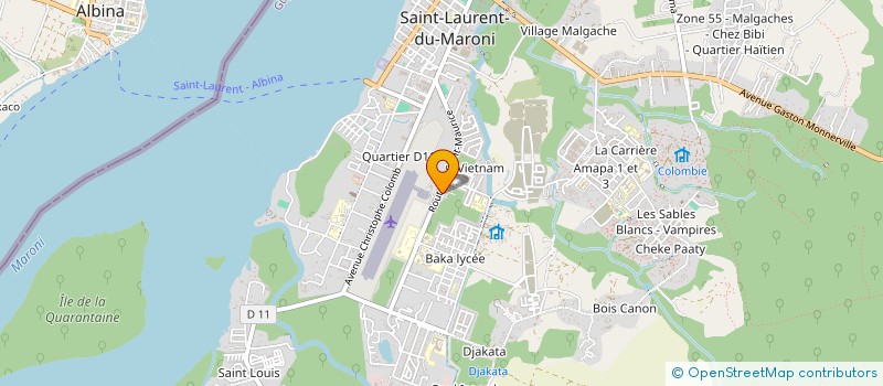localisation de l'entreprise WEST EVENT'S  SAINT-LAURENT-DU-MARONI