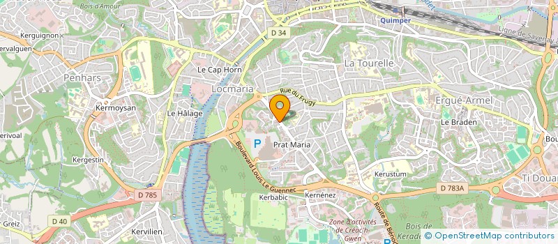 localisation de l'entreprise WEST IMMOBILIER à QUIMPER