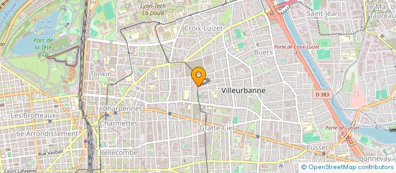 localisation de l'entreprise WEST IN LYON  VILLEURBANNE